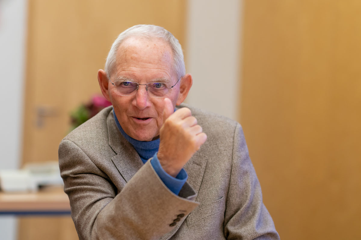 Dr. Wolfgang Schäuble im Interview mit der BankInformation