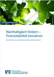 Nachhaltigkeit fördern – Finanzstabilität bewahren